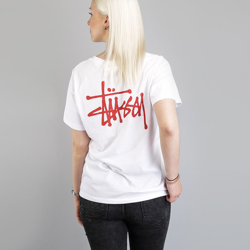 Женская футболка Stussy Basic Stussy Boyfriend Tee (2902903-white) купить  по цене 1790 руб в интернет-магазине Streetball